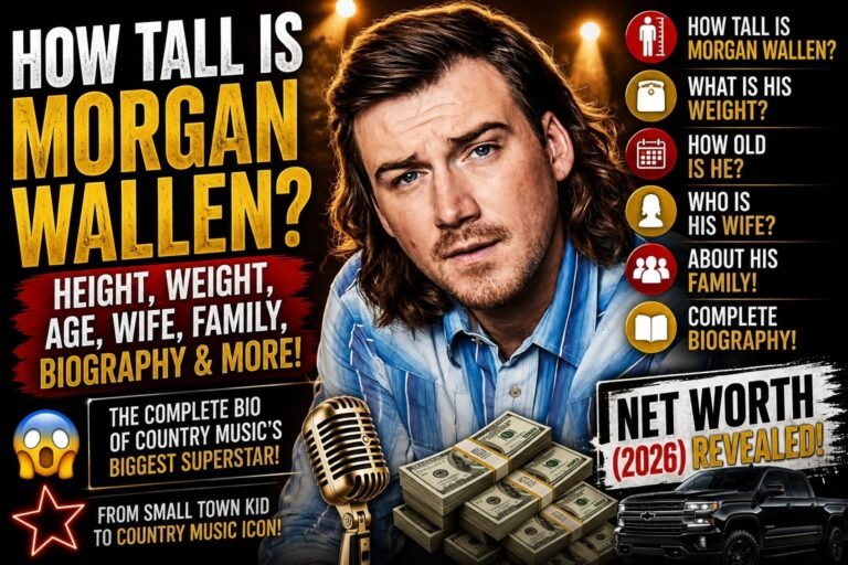 Morgan Wallen: Height, Age, Wife, Family, Career & Net Worth (2026)