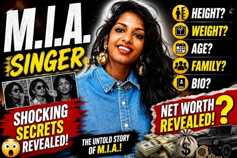 M.I.A._Singer: The Unfiltered Story of the Music Icon — Age, Family & Net Worth Revealed